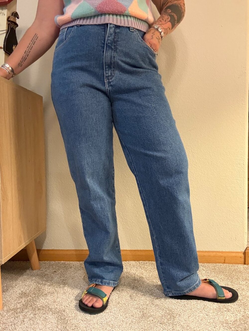 Vintage Cherokee 90s Straight Leg High Rise Mom Jeans 30